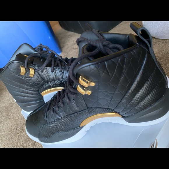 Jordan 12 Retro Black\Metallic Gold-White (W) - Picture 11 of 11